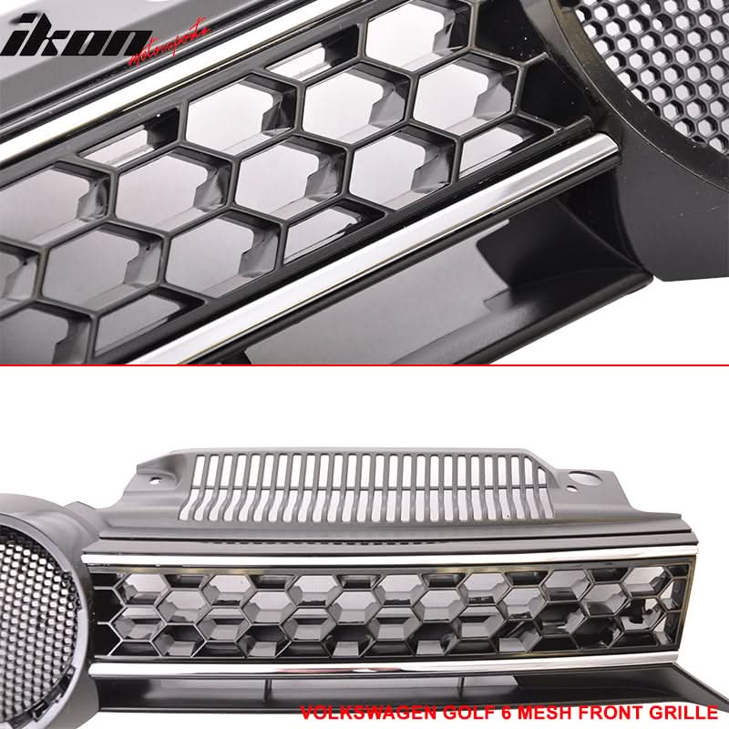 2010-2014 Volkswagen Golf MK6 Honeycomb GTI Chrome Trim Grille