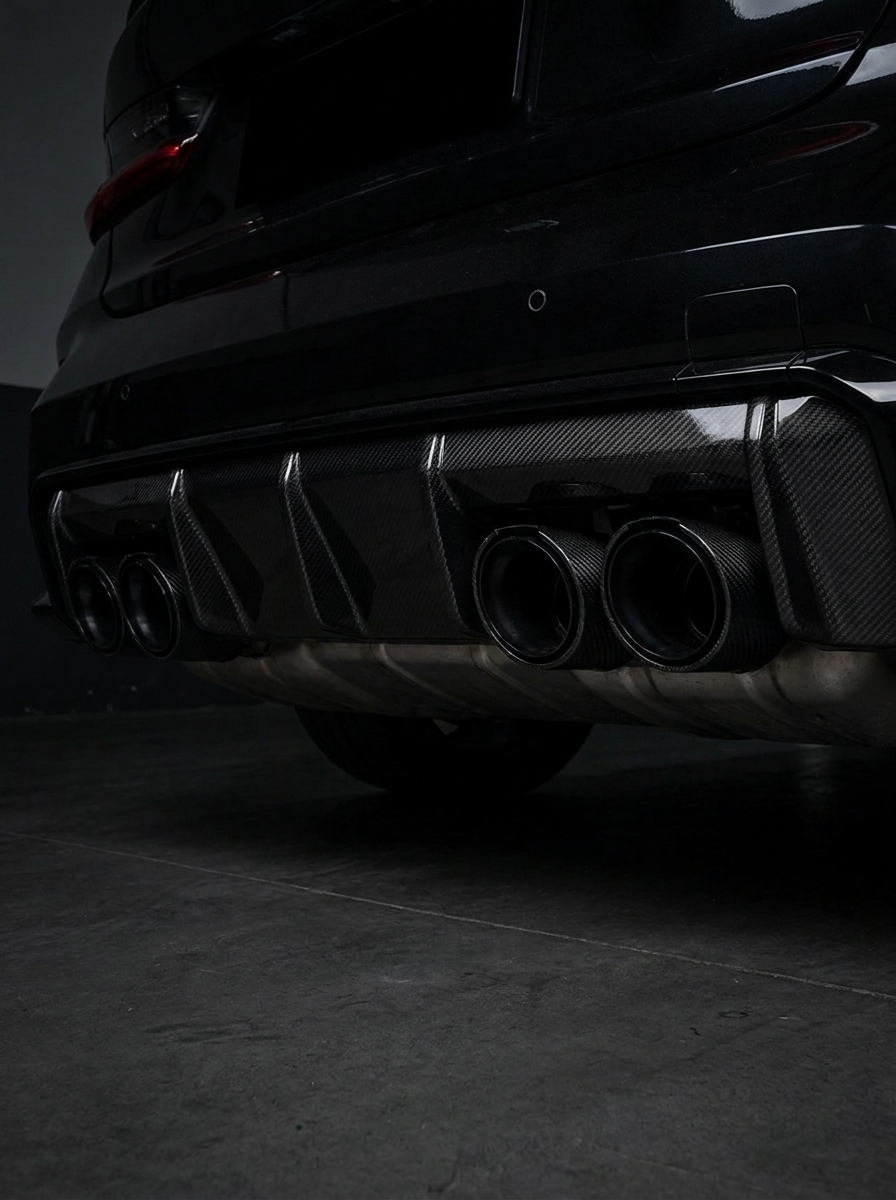 Carbon Fiber Exhaust Tips for BMW | M2 M3 M4 M5 M6 | F & G Series | 60-80mm Inlet | Set of 4