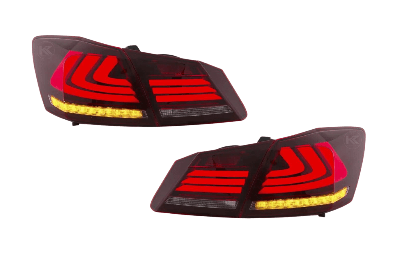 Honda Accord 9th Gen -Red,Red Smoked, Full Smoke- LED Tail Lights Upgrade (2013-2015)