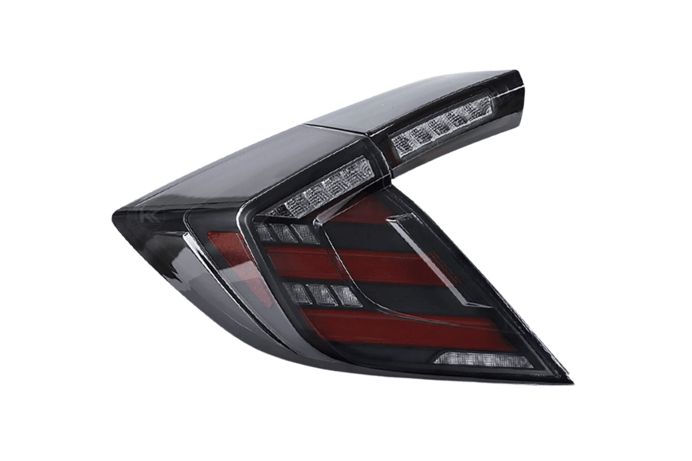 Honda Civic 10th Gen Hatchback and Type R Smoked Style LED Tail Lights Upgrade (2016-2021)