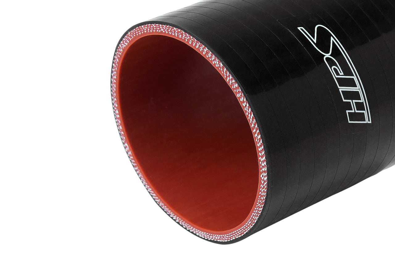 HPS Performance Products HPS 3-1/8" (80mm) Silicone Straight Coupler Hose, High Temperature 4-ply Reinforced