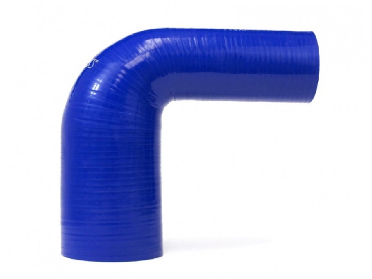 HPS 1-3/8" - 2" ID, Silicone 90 Degree Elbow Reducer Hose, High Temp 4-ply Reinforced, Blue, 35mm - 51mm ID