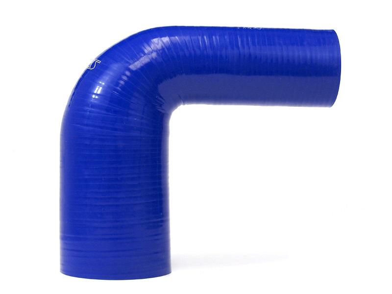 HPS 3" - 4-1/4" ID, Silicone 90 Degree Elbow Reducer Hose, High Temperature 4-ply Reinforced (76mm - 108mm)