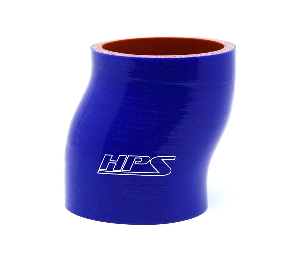 HPS 3" ID, 6" Length, Silicone Offset Straight Coupler Hose, High Temp 4-ply Reinforced, 152mm ID, Blue