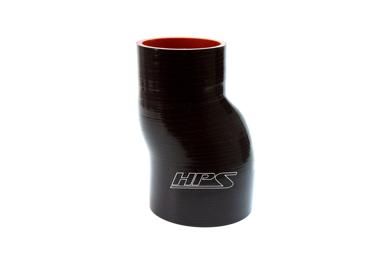 HPS 3" - 3-1/4" ID Silicone Offset Straight Reducer Coupler Hose, High Temp 4-ply Reinforced, Black or Blue
