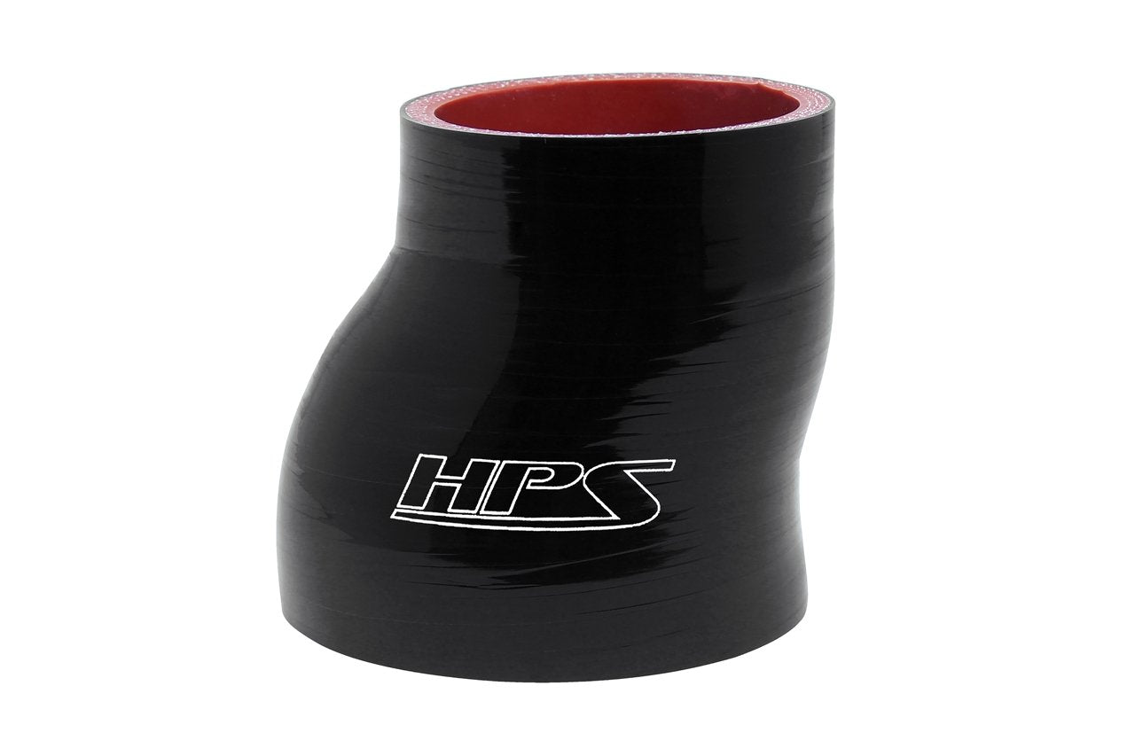 HPS 3" - 3-1/4" ID Silicone Offset Straight Reducer Coupler Hose, High Temp 4-ply Reinforced, Black or Blue