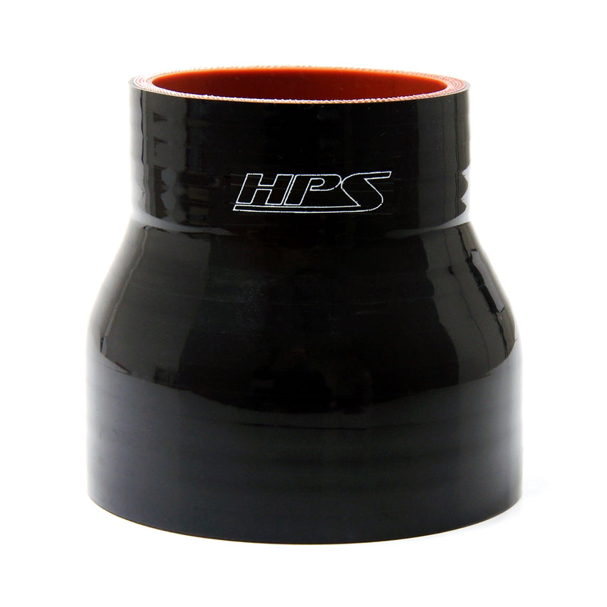 HPS 2-1/2" - 3-1/4", Silicone Straight Reducer Coupler Hose, High Temp 4-ply Reinforced, 63mm - 83mm