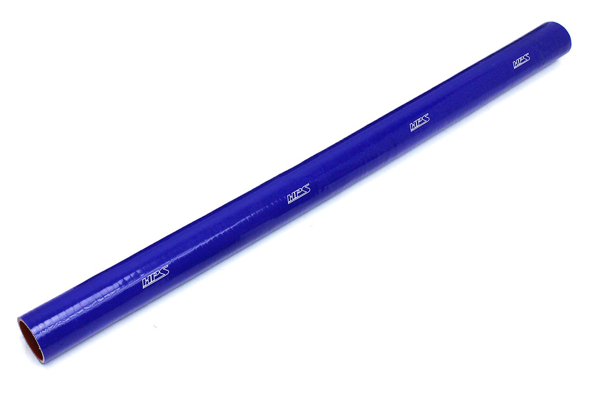 HPS 4" ID, 1 Foot Length, Silicone Straight Coupler Tube Hose, High Temp 4-ply Reinforced, Blue, 102mm ID