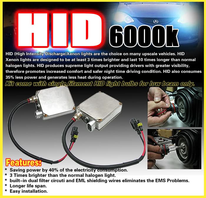 6000K Hid Fits 99-02 Sierra 00-06 Yukon Xl 2500 Clear Fog Lights+Bulbs