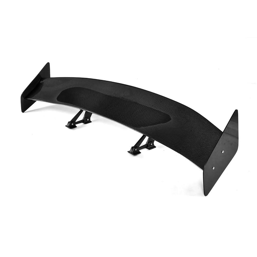 Universal 57-Inch Carbon Fiber GT Wing Spoiler – Adjustable Rear Trunk Mount