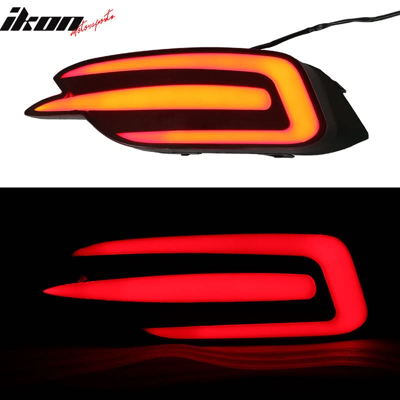 2016-2018 Honda Civic 10th 4Dr Red LED Light Rear Bumper Lamp