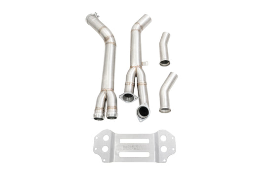 Megan Racing Midpipe Cut N Clamp for BMW M2 G87 2023+ T 304 Stainless Steel - LW-MIDPIPE-BG87
