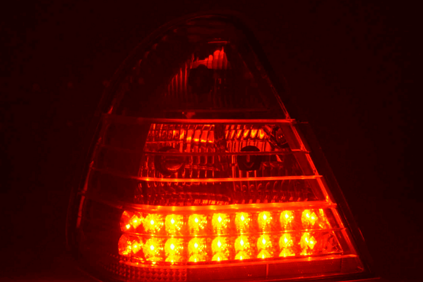 Mercedes Benz C-Class (202) Chrome Clear LED Taillights Set (1996-2000)