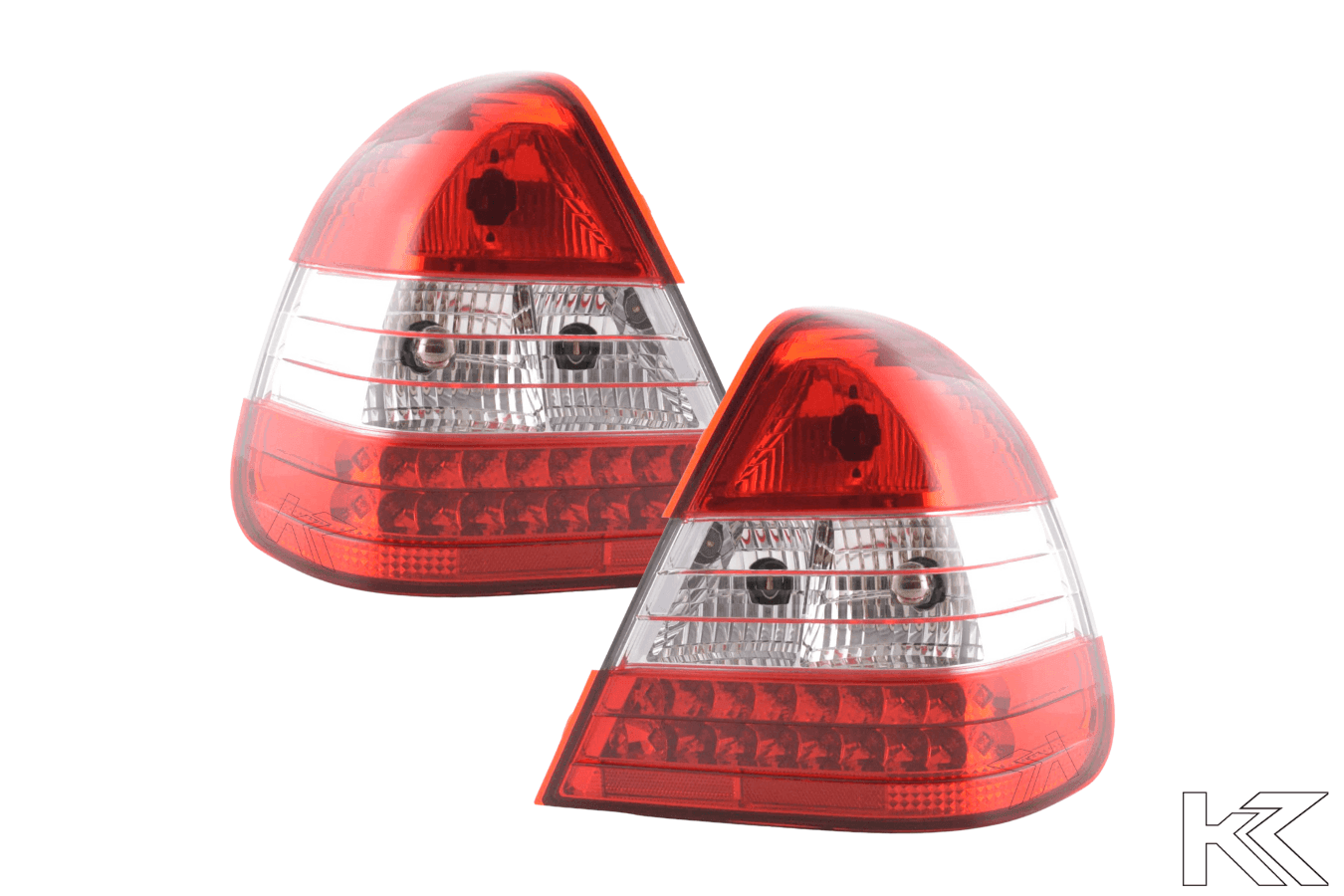 Mercedes Benz C-Class (202) Red LED Taillights Set (1996-2000)