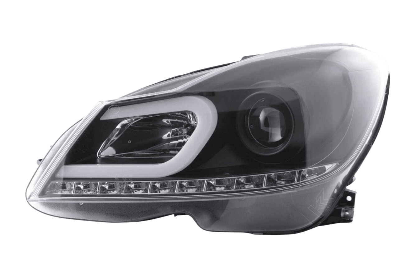 Mercedes-Benz C-Class W204 Black LED Headlights (2011-2014)