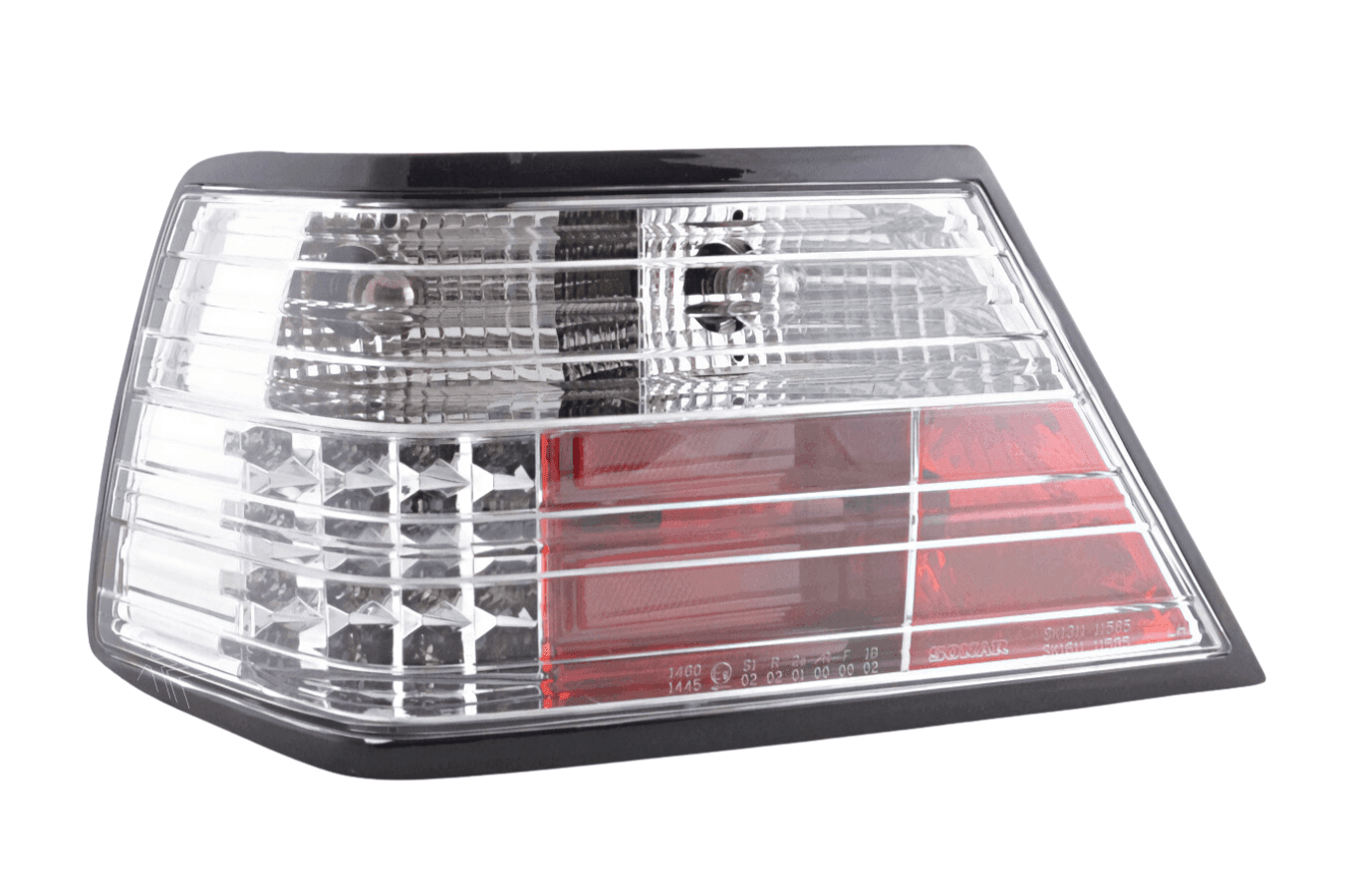 Mercedes-Benz E-Class (124) Limo/Sedan Clear LED Tail Lights (1985-1996)