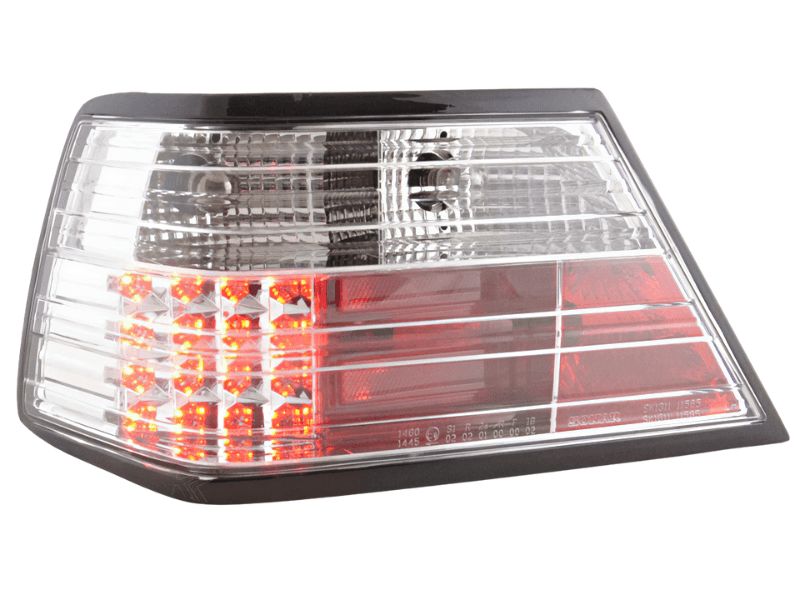 Mercedes-Benz E-Class (124) Limo/Sedan Clear LED Tail Lights (1985-1996)