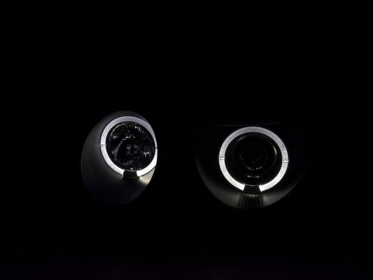 Mercedes Benz E-Class (210) Black Angel Eye Headlights (1999-2001)