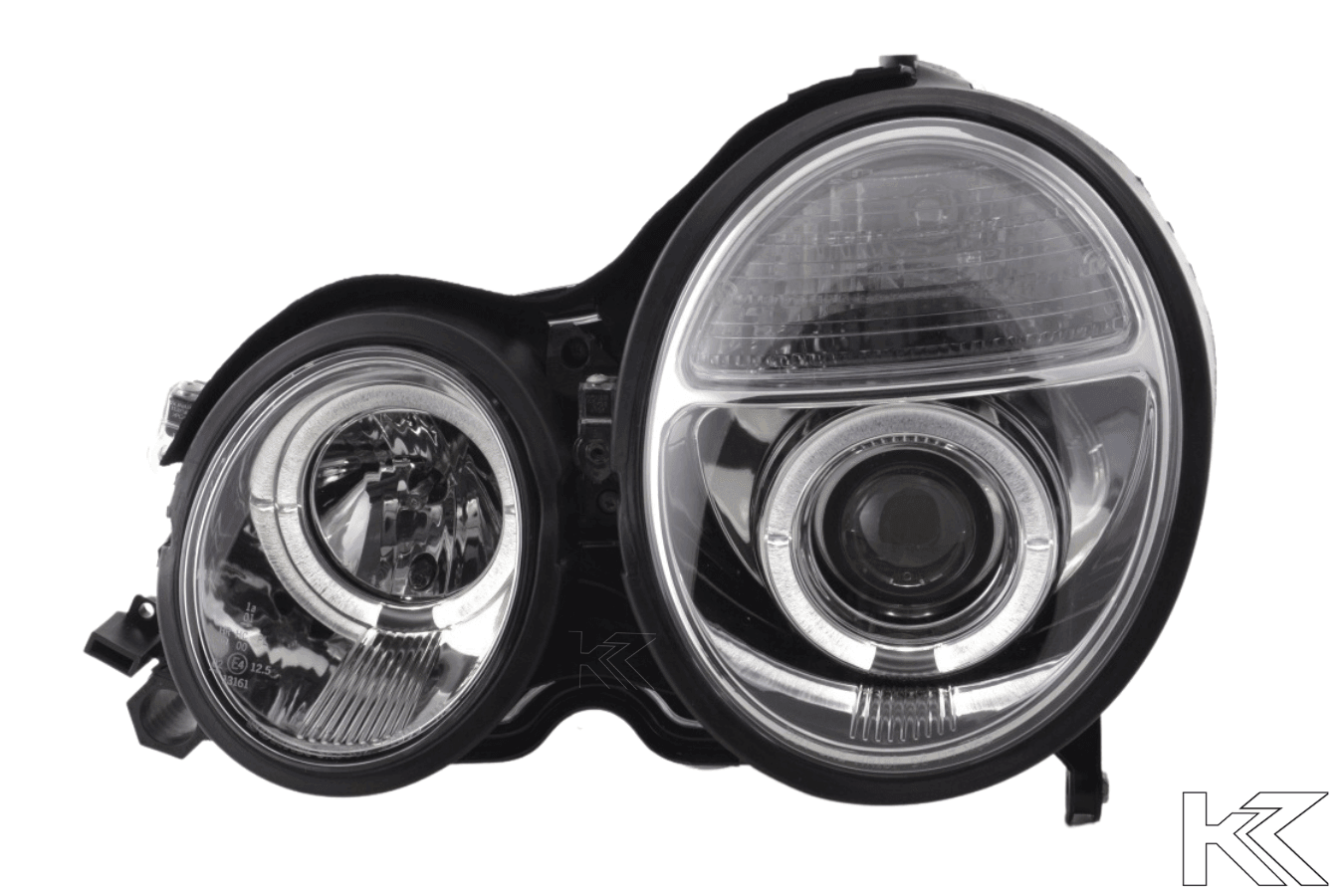 Mercedes Benz E-Class (210) Chrome Angel Eye Headlights (1999-2001)