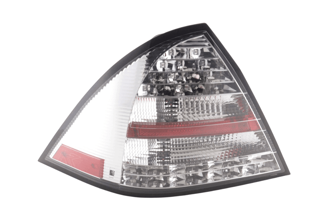 Mercedes W203 Chrome Clear LED Tail Lights (2001-2004)