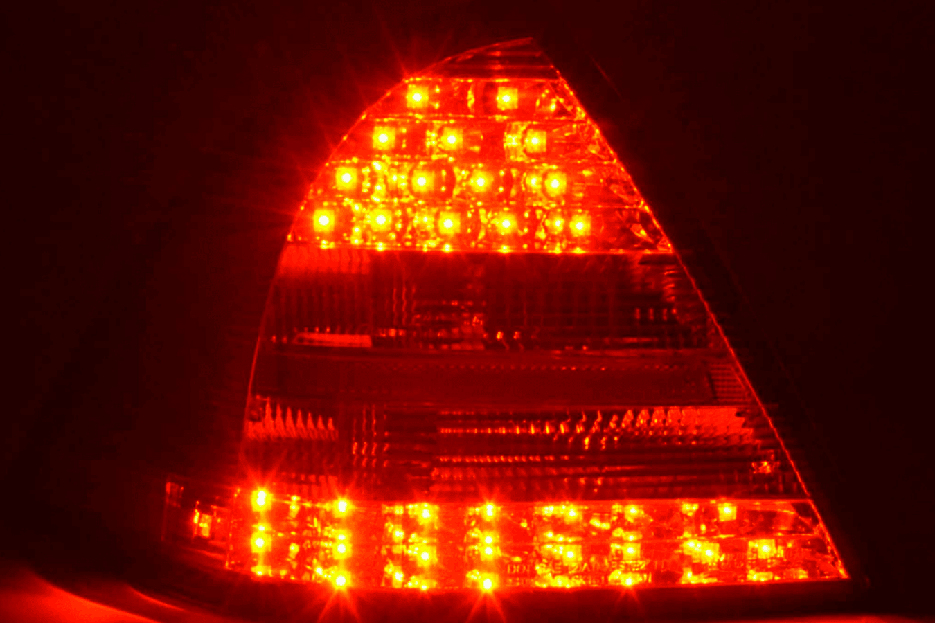 Mercedes W203 Chrome Clear LED Tail Lights (2005-2007)