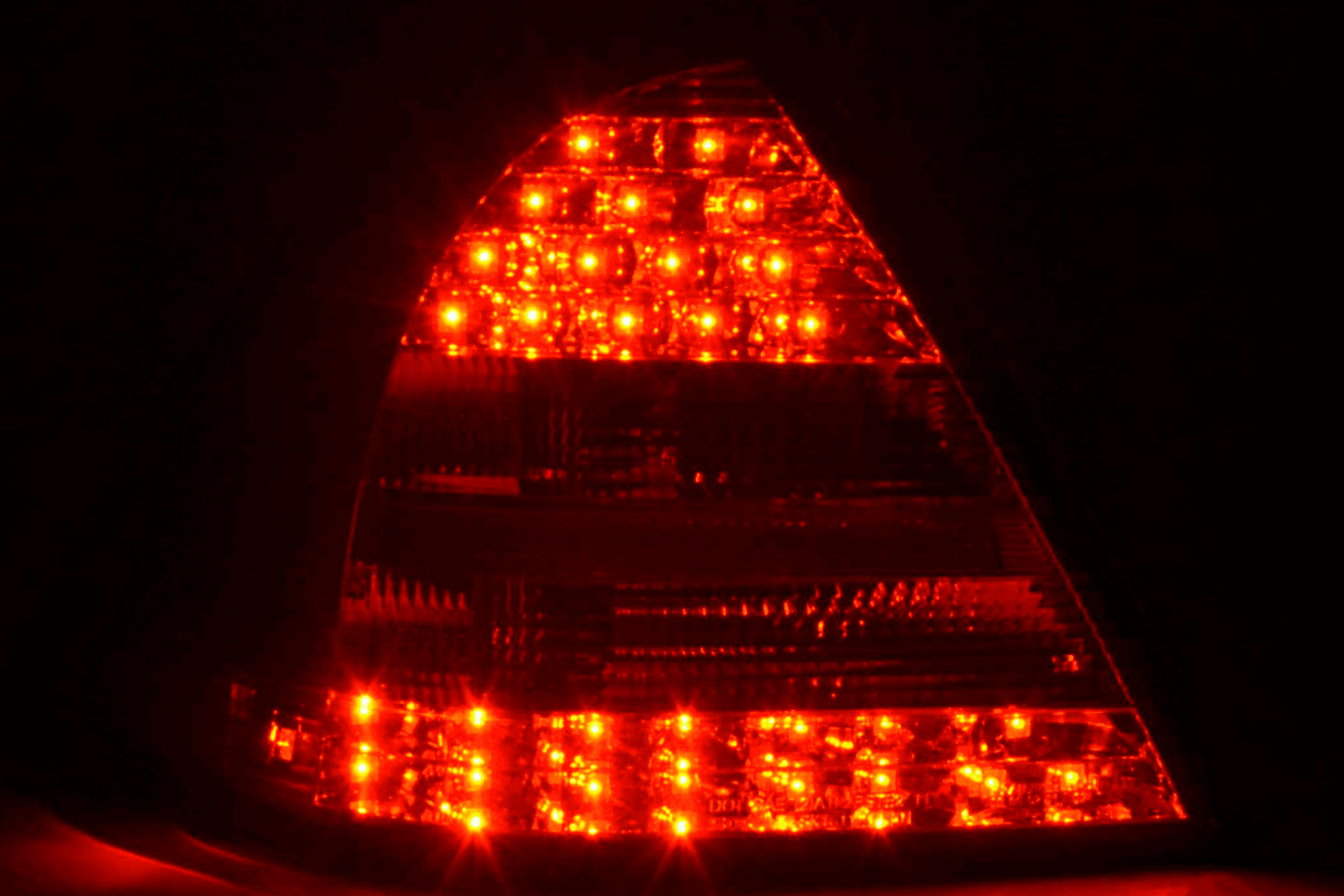 Mercedes W203 Chrome Clear LED Tail Lights (2005-2007)