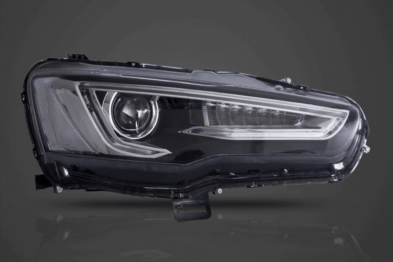 Mitsubishi Lancer Evo X GSR 10th Gen (CZ4A) Demon Eyes Dual Beam Projector Headlights (2008-2017)