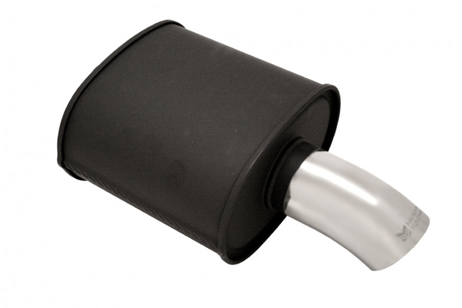 Megan Racing Universal Exhaust M-FG SINGLE Curved Muffler - MR-MU-MFG