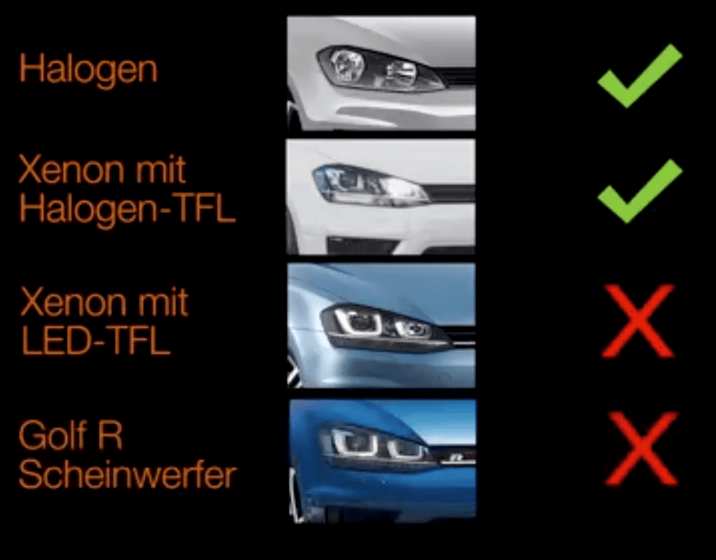 OSRAM LEDriving® Golf 7 VII CHROME EDITION full LED headlight (xenon)