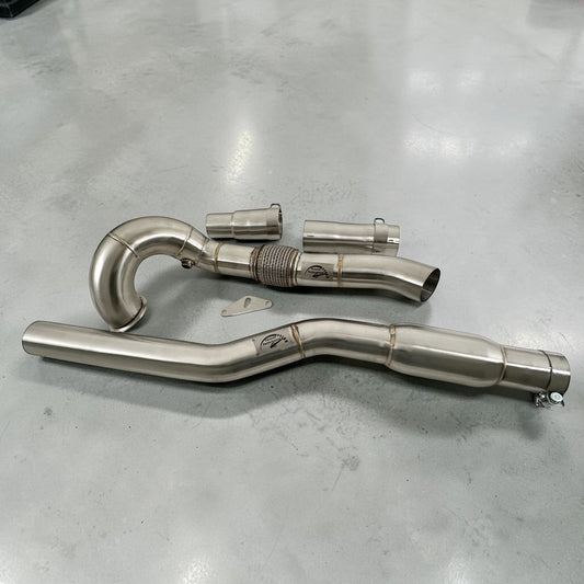 Racing Downpipe For Audi 8V S3 & A3 2.0T AWD (Catless & Catted)