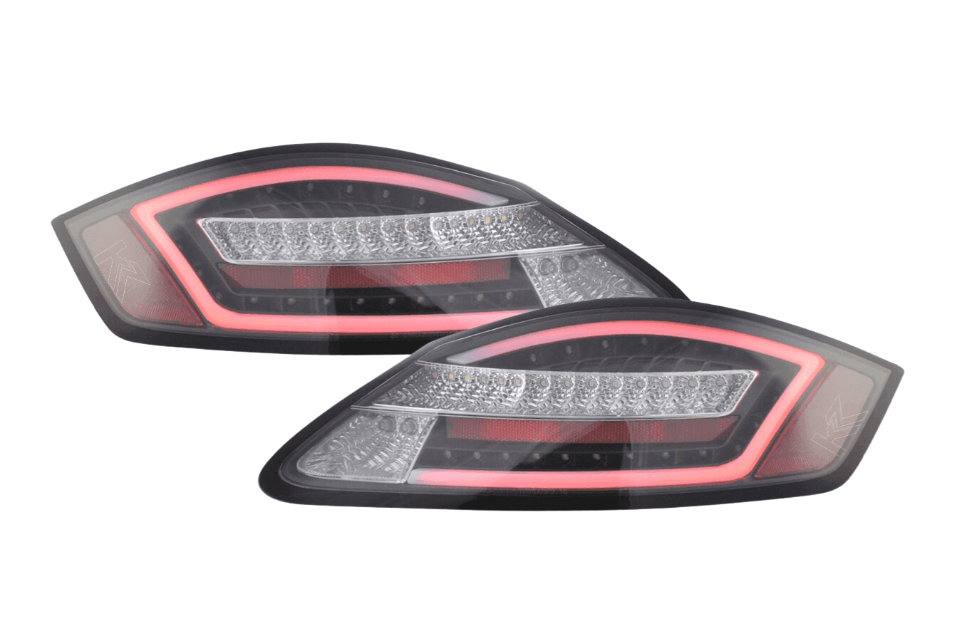 Porsche Boxster/Cayman (987) Black Clear LED Taillights(2004-2009)