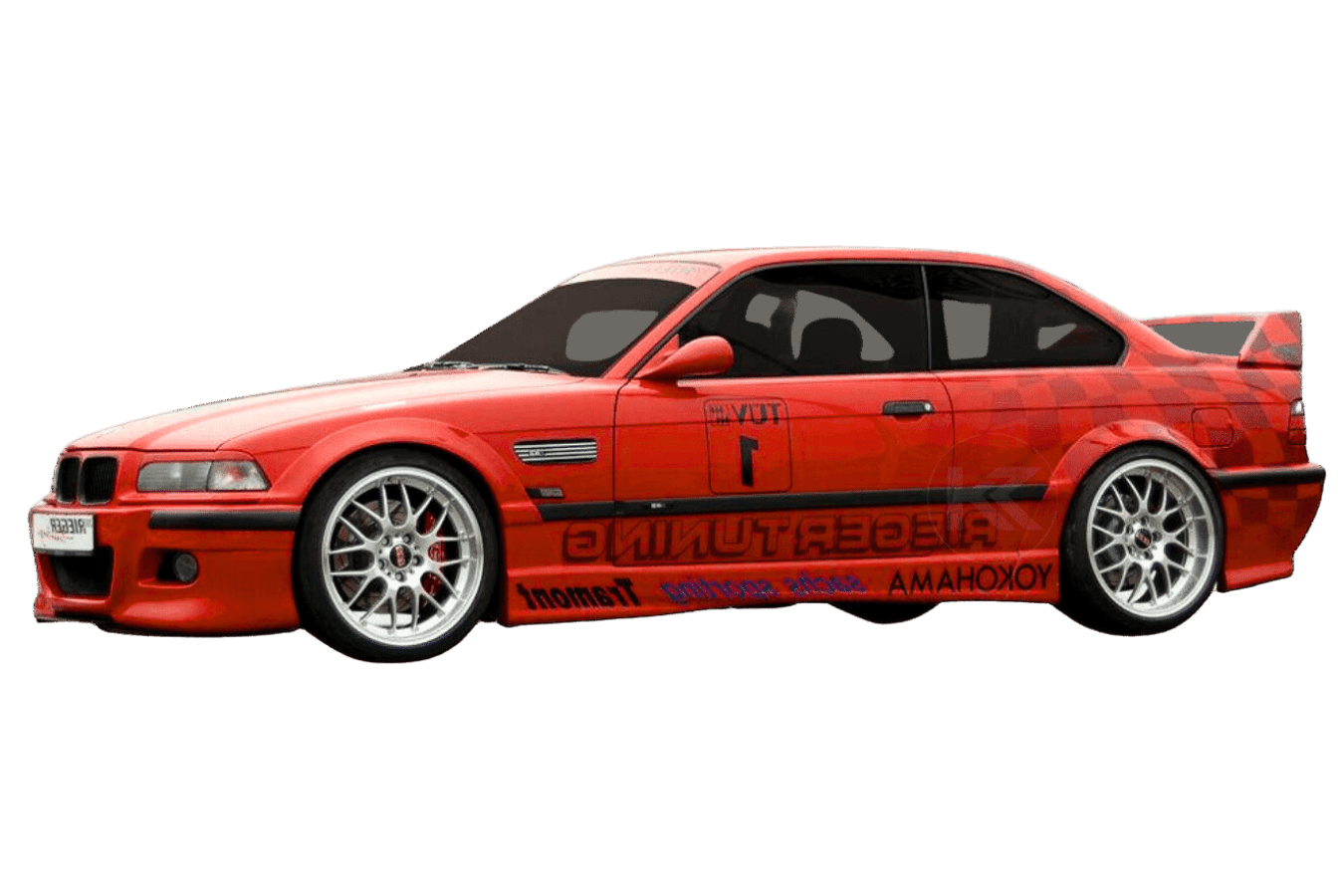 Rieger BMW E36 Coupe/Convertible Side Skirts V2