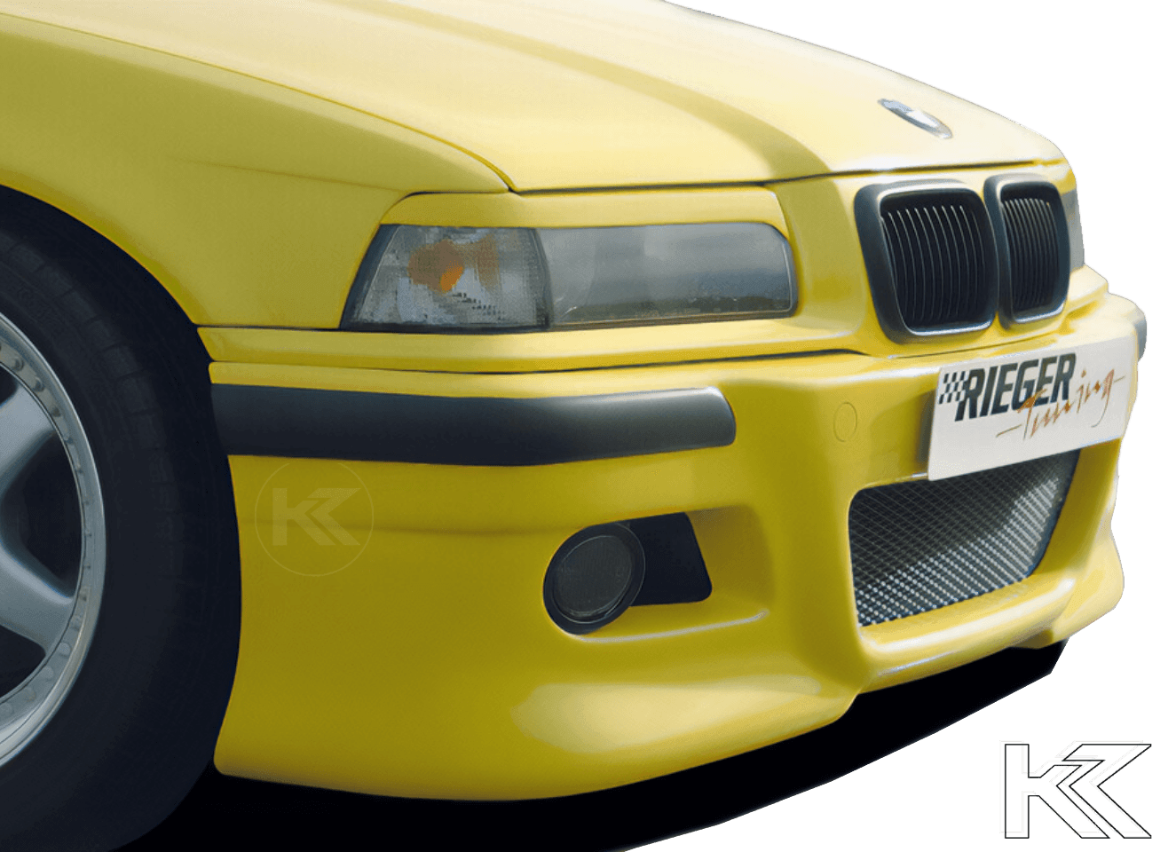 Rieger BMW E36 Front Bumper - E46 Style
