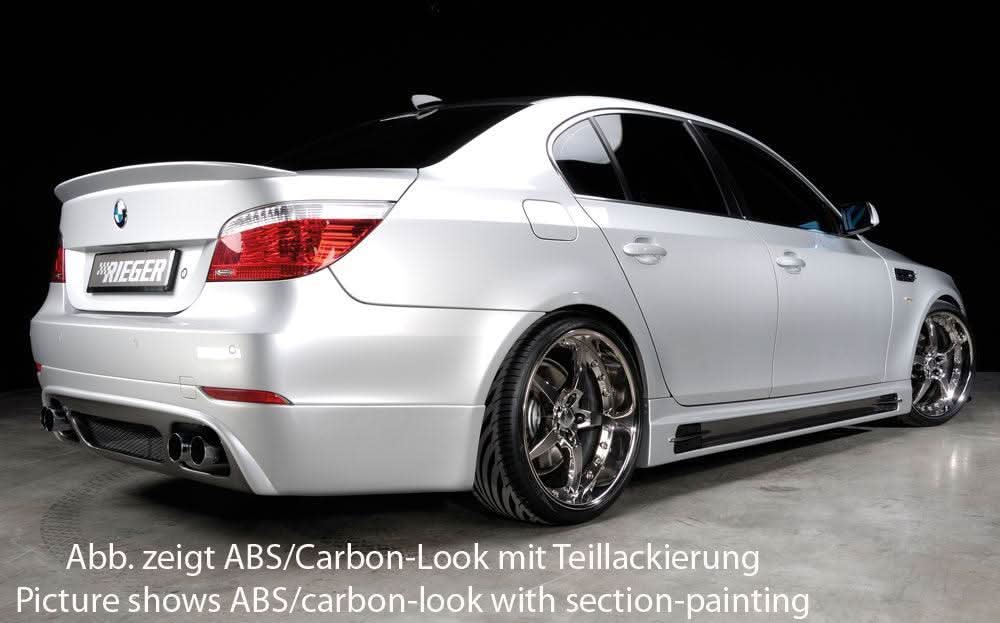 Rieger BMW E60 Sedan Vented Rear Skirt Extension