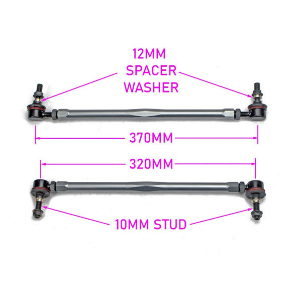 Godspeed Nissan Altima 2007-2012 Front Anti-Sway Bar Adjustable Links, OE Replacement