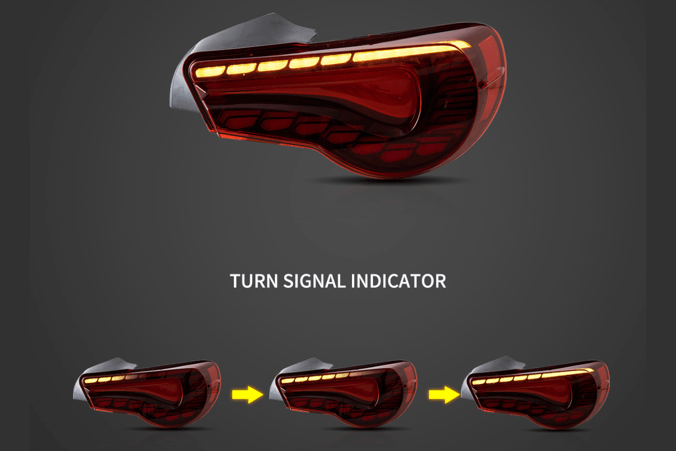 Scion FR-S Subaru BRZ Toyota 86 GT86 FT86 GTS Style LED Tail Lights (2012-2020)