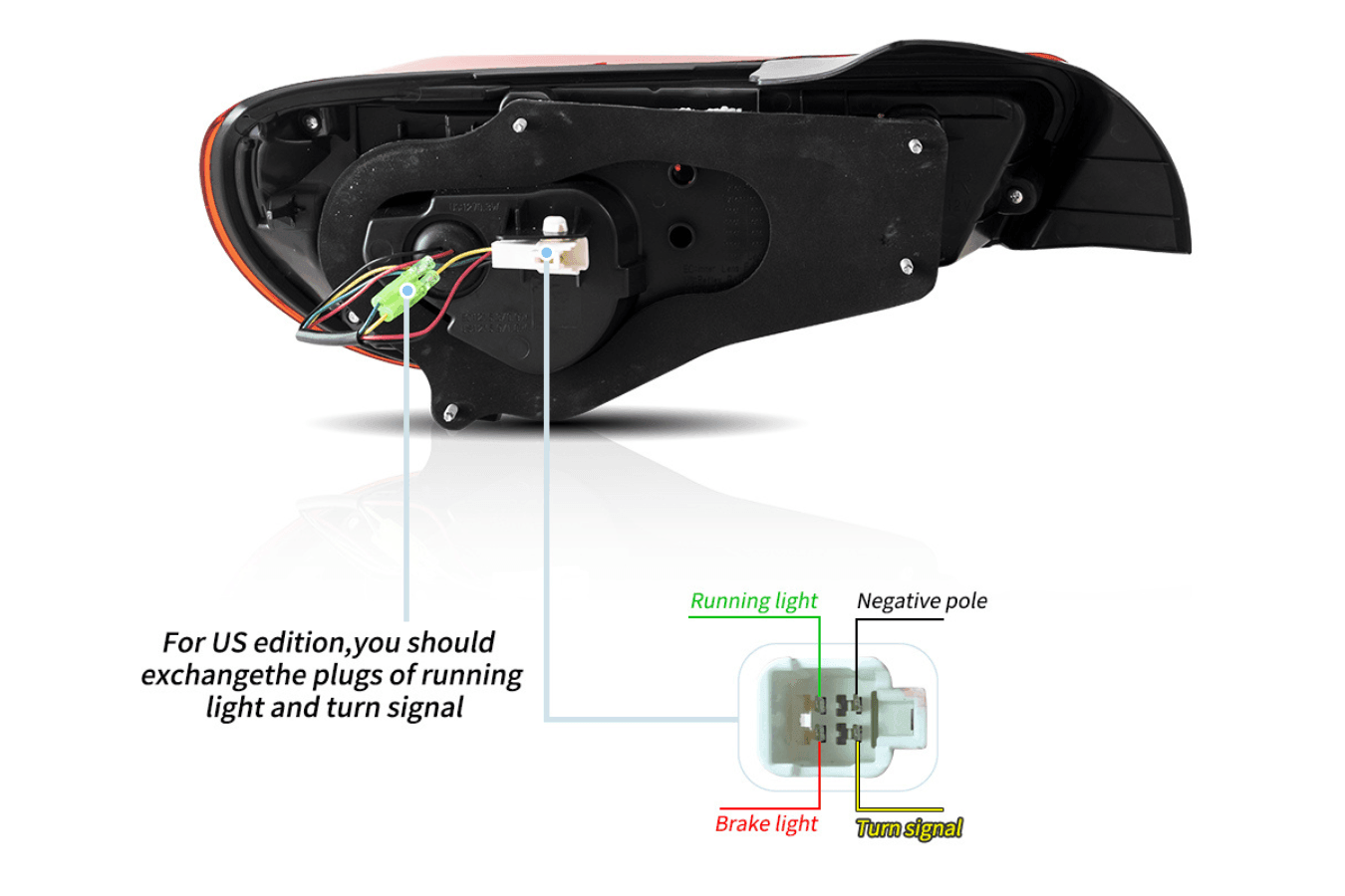 Scion FR-S Subaru BRZ Toyota GT86 1st Gen (ZN6/ZC6) LED Tail Lights Upgrade (2012-2021)