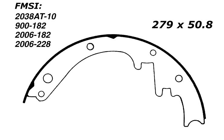 Porterfield Brake Shoes for 1956 CHEVROLET CORVETTE