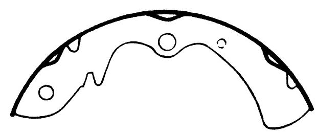 Porterfield Brake Shoes for 1974 MAZDA RX 2