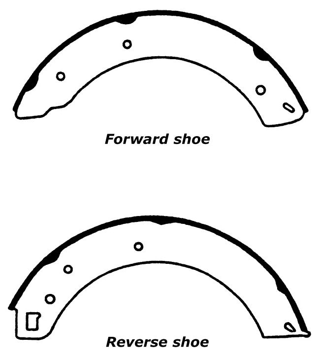 Porterfield Brake Shoes for 1978 LOTUS ELITE