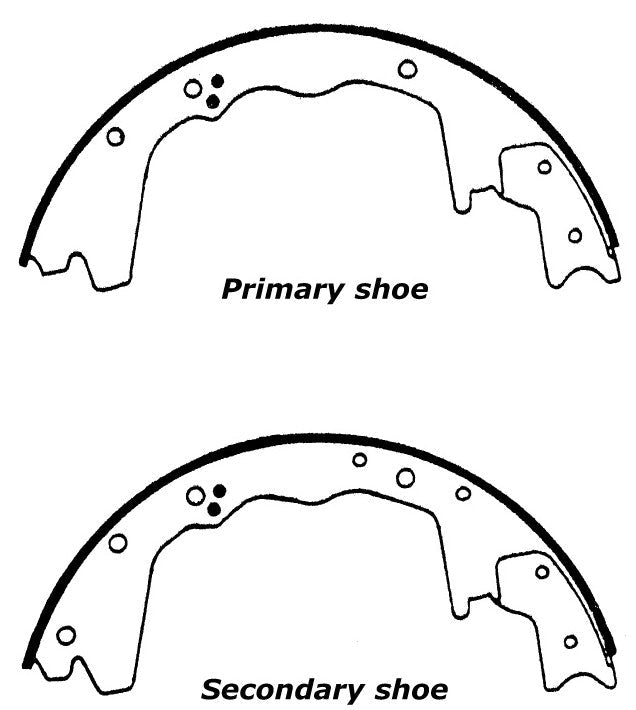 Porterfield Brake Shoes for 1993 FORD F350 1 Ton 2WD DRW  3 1/2 Rear Shoe