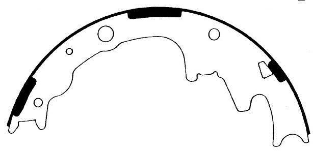 Porterfield Brake Shoes for 2009 FORD RANGER 2WD 9" Rear Shoe