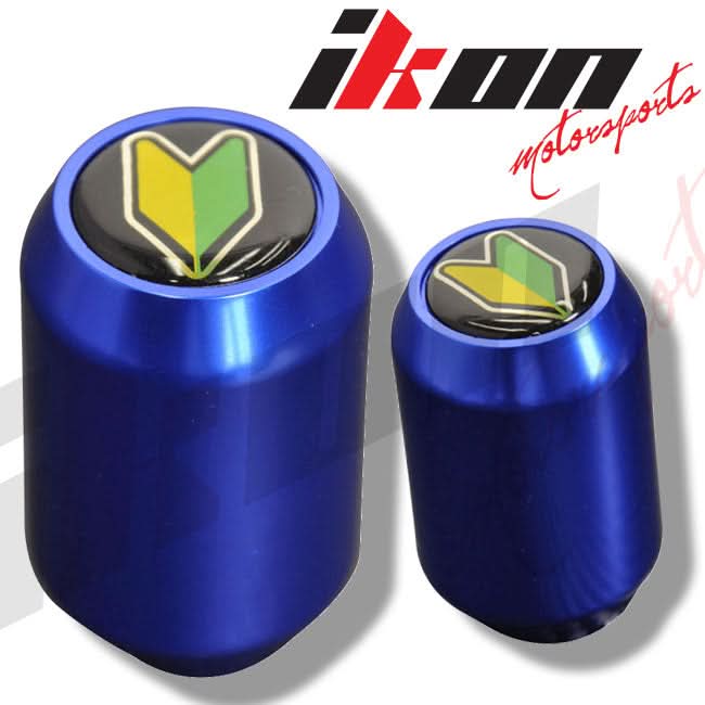 Blue M8X1.25MM MT MUG Gear Shift Knob Screw On & BD Logo Badge