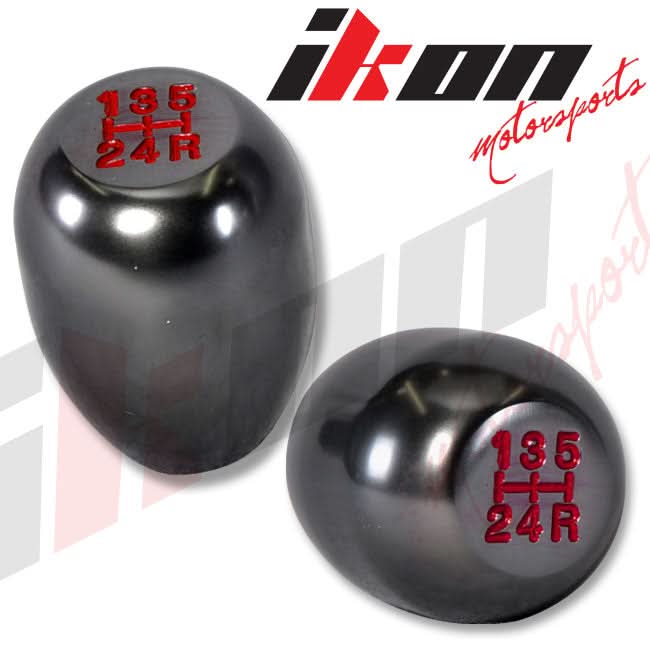 Gunmetal MT M8X1.25 T-R Gear Shift Shifter Knob JDM Emblem Logo