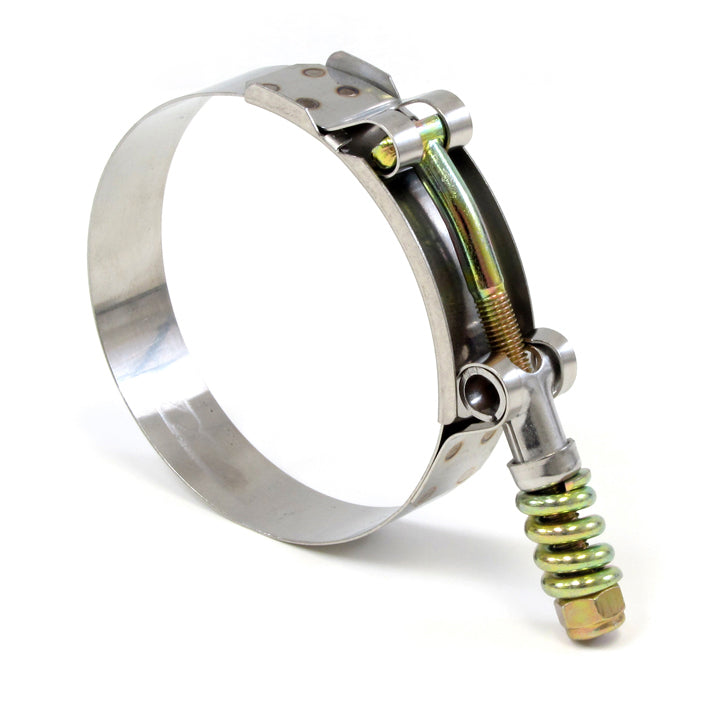 HPS Performance Products HPS Stainless Steel Spring Loaded T-Bolt Hose Clamp SAE 52 for 2.25" ID hose - Effective Size: 2.50"-2.80"