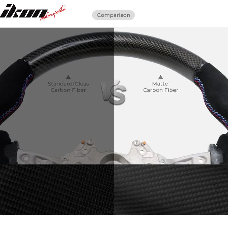 2015-2021 Subaru WRX & STI Steering Wheel Matte CF + Perf Leather
