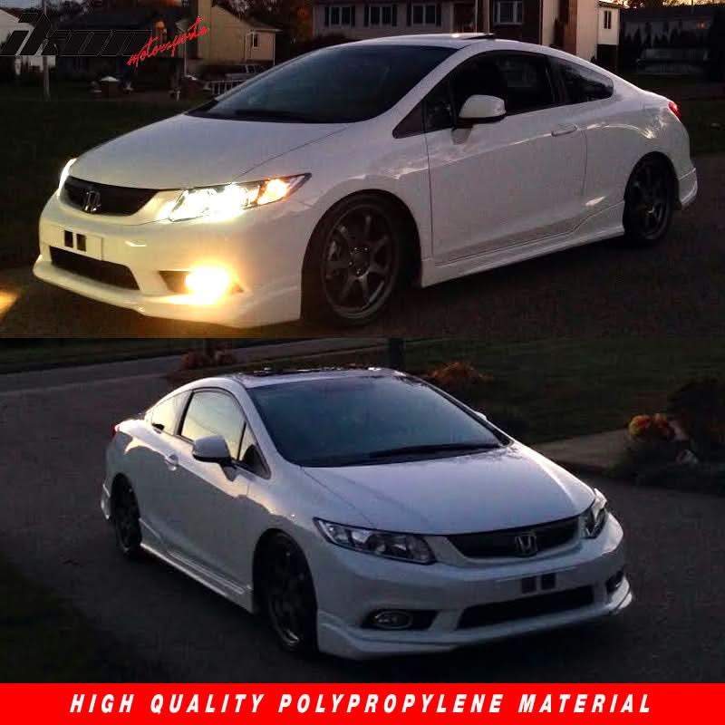 2012-2013Â Honda Civic 2Dr Front Bumper MD Lip Conversion Foglight PP