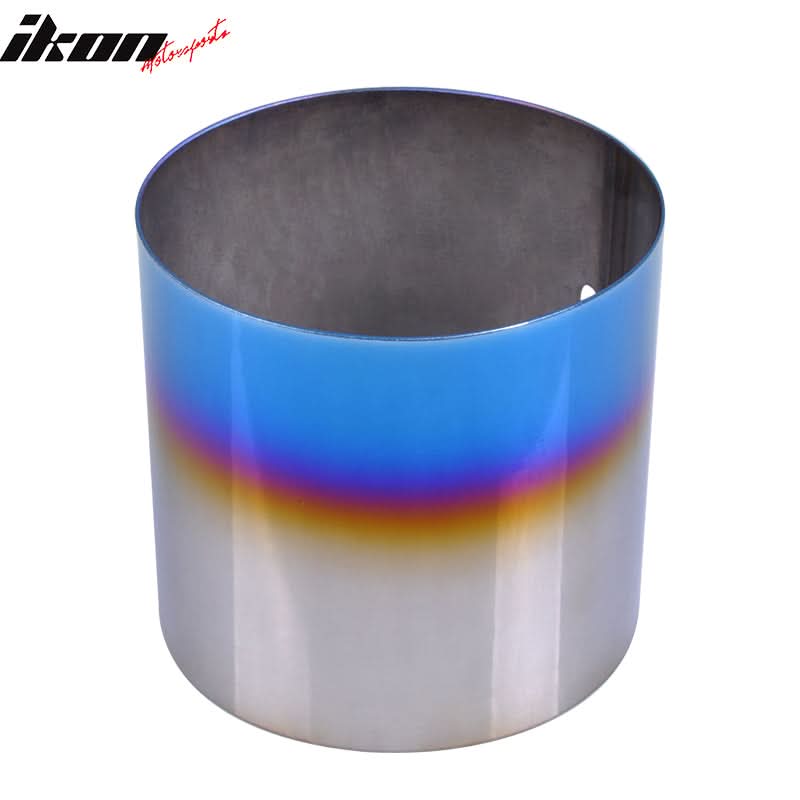 Universal Fitment 4'' N1 Style Rear Muffler Exhaust Tip Titanium Burnt