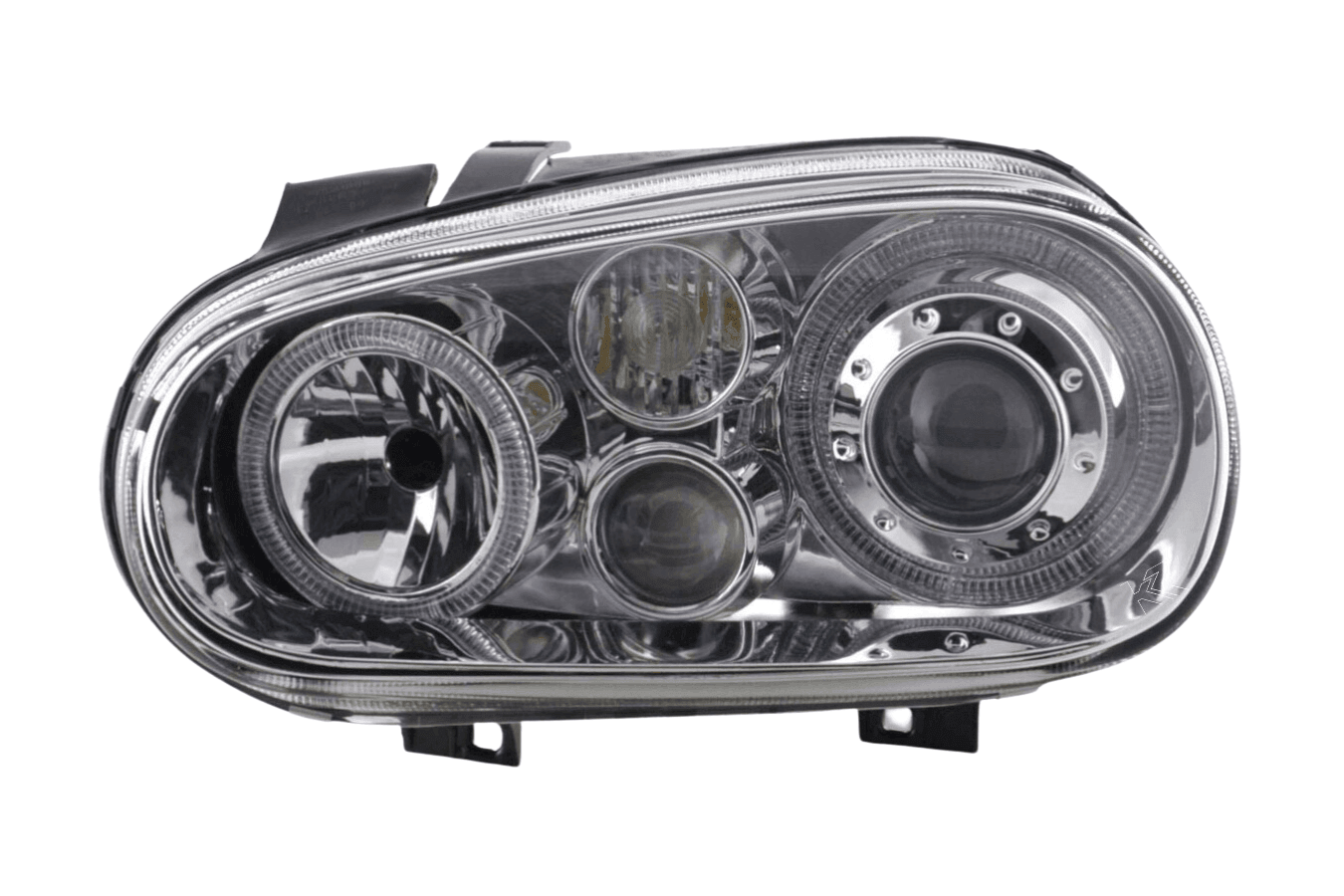 Volkswagen Golf 4 Type 1J Chrome Angel Eyes Headlights (1998-2003)