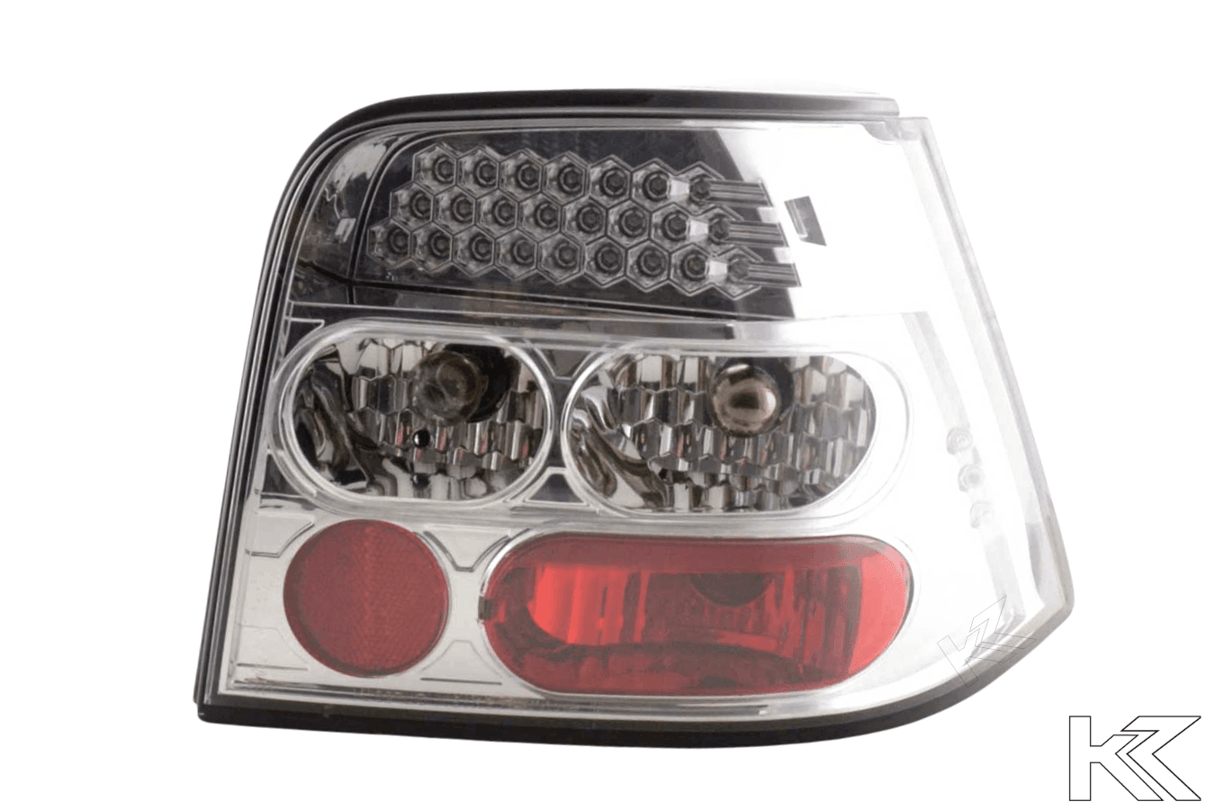 Volkswagen Golf 4 Type 1J Chrome Clear LED Taillights Set (1998 - 2002)